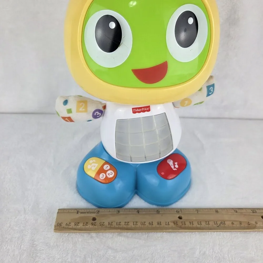 Fisher Price Bright Beats BeatBo Dance & Move Interactive Robot Lights Up Sings